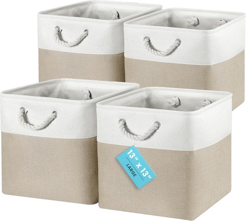 Fabric boxes 33x33x33cm set - fabric, 33x33x33cm,