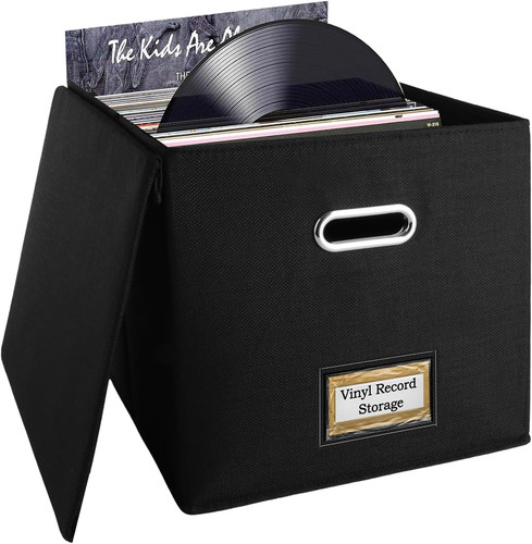 Vinyl record storage box - vinyl,