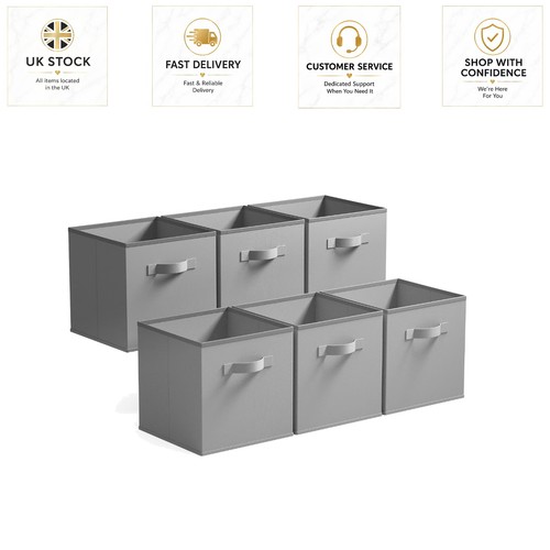 Storage cube boxes pack 6 - storage,
